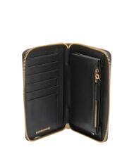 BORBONESE CLASSICA  Portafoglio zip around OP/NATURALE/NERO - Portafogli Donna - 2