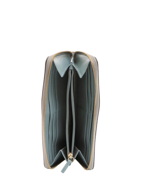 CAMELIA Portafoglio in pelle e zip around cenere+cirro int. - Tracolle Uomo