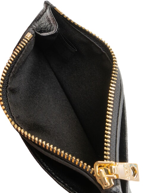 JEWEL Portacarte piatto con zip Nero - Portafogli Donna