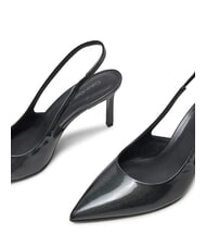 CALVIN KLEIN CK Décolleté sling back in pelle ck black - Scarpe Donna - 4