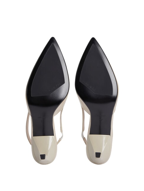 CK Décolleté sling back in pelle stony beige - Scarpe Donna