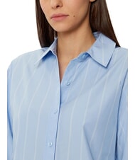 CALVIN KLEIN CK Camicia a maniche lunghe relaxed fit egret / night sky placed stripe - Camicie Donna - 3