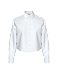 CALVIN KLEIN CK JEANS Camicia corta a maniche lunghe in cotone bright white - Camicie Donna - 3
