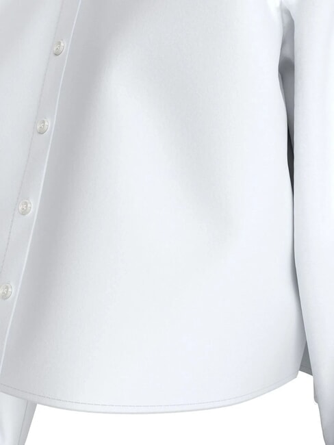 CK JEANS Camicia corta a maniche lunghe in cotone bright white - Camicie Donna