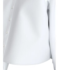 CALVIN KLEIN CK JEANS Camicia corta a maniche lunghe in cotone bright white - Camicie Donna - 5