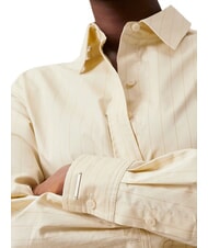 CALVIN KLEIN CK Camicia a maniche lunghe relaxed fit wood ash / iced coffee stripe - Camicie Donna - 3