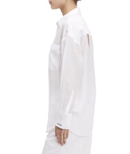 CALVIN KLEIN CK Camicia cut out oversize  trasparente bright white - Camicie Donna - 3