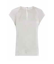 CALVIN KLEIN CK Camicia in raso a maniche corte sand pebble - Camicie Donna - 4