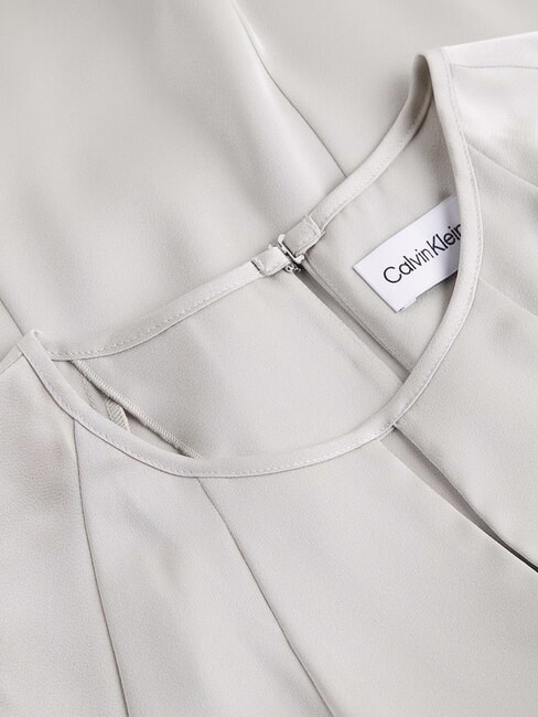 CK Camicia in raso a maniche corte sand pebble - Camicie Donna