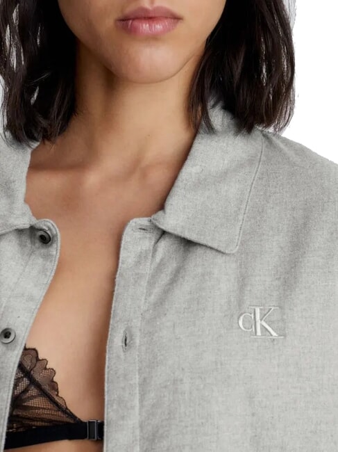CK Camicia di pigiama in flanella grey heather - Pigiami Donna