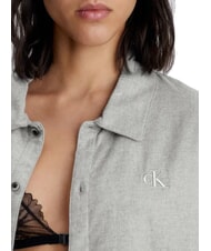 CALVIN KLEIN CK Camicia di pigiama in flanella grey heather - Pigiami Donna - 3