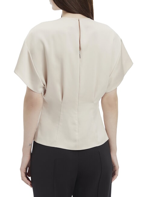 CK Camicia in raso a maniche corte gray morn - Camicie Donna