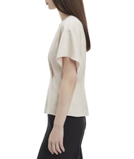 CALVIN KLEIN CK Camicia in raso a maniche corte gray morn - Camicie Donna - 3