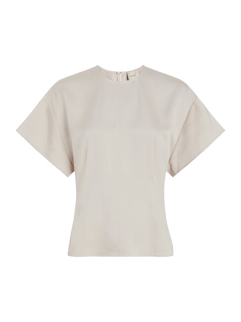 CK Camicia in raso a maniche corte gray morn - Camicie Donna