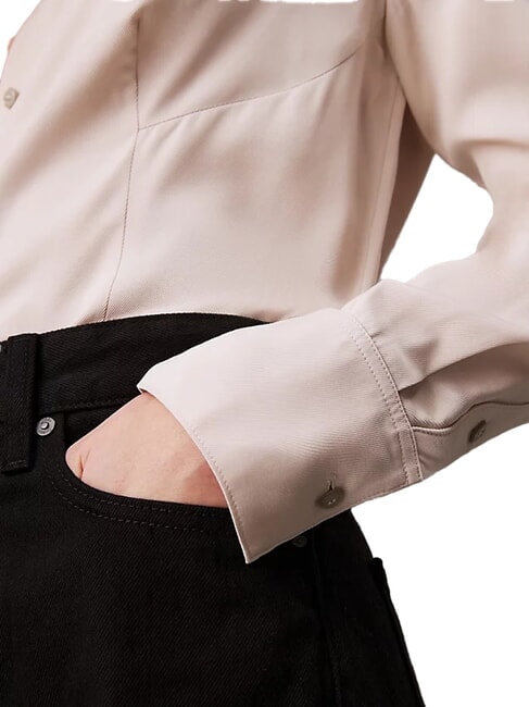 CK Camicia a maniche lunghe in viscosa gray morn - Camicie Donna