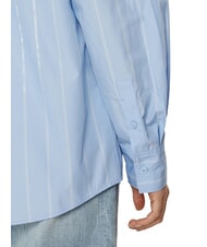 CALVIN KLEIN CK Camicia a maniche lunghe relaxed fit egret / night sky placed stripe - Camicie Donna - 4