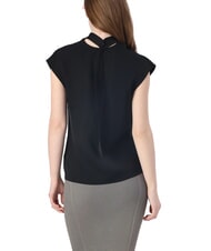 CALVIN KLEIN CK Camicia cut out manica corta collo alto - Camicie Donna