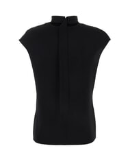 CALVIN KLEIN CK Camicia cut out manica corta collo alto ck black - Camicie Donna - 6