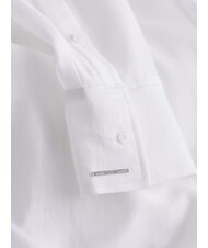 CALVIN KLEIN CK Camicia cut out oversize  trasparente bright white - Camicie Donna - 6