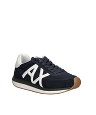 ARMANI EXCHANGE ROYALE SUEDE AIR MESH Sneakers in pelle AX logo - Scarpe Uomo
