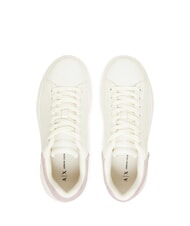 ARMANI EXCHANGE SUPER MINI-TUMBLED Sneakers  off white+pale rose - Scarpe Donna - 4