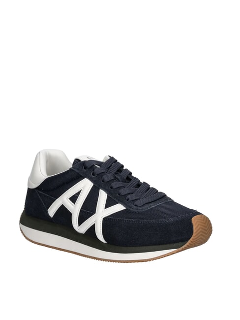 ROYALE SUEDE AIR MESH Sneakers in pelle AX logo navy+off white - Scarpe Uomo