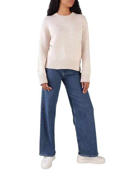 CK Maglione girocollo relaxed fit gray morn - Maglie Donna