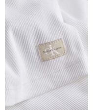 CALVIN KLEIN CK JEANS Maglia girocollo a costine bright white - Maglie Donna - 5