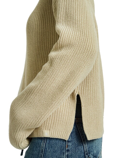 CK JEANS Maglione dolcevita cotone relaxed fit pelican - Maglie Donna