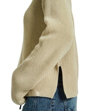 CALVIN KLEIN CK JEANS Maglione dolcevita cotone relaxed fit pelican - Maglie Donna - 4