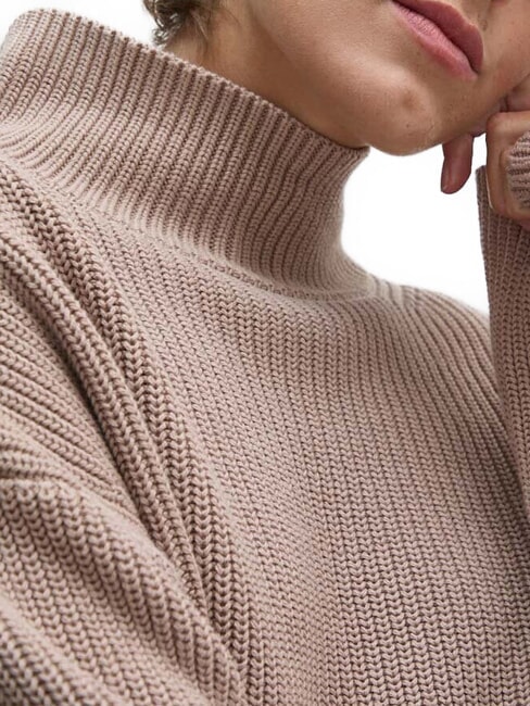 CK JEANS Maglione dolcevita cotone relaxed fit goat - Maglie Donna