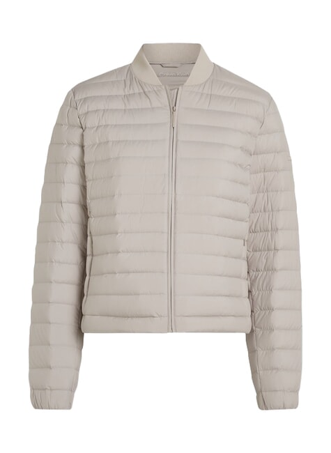 CK Piumino trapuntato corto leggero wood ash - Piumini Donna