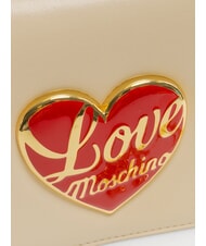 LOVE MOSCHINO LOVE HEART  Pochette a tracolla avorio - Borse Donna - 3