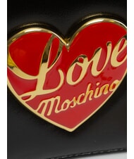 LOVE MOSCHINO LOVE HEART  Pochette a tracolla Nero - Borse Donna - 3