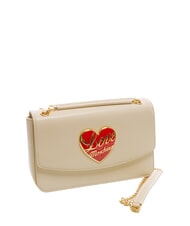 LOVE MOSCHINO LOVE HEART  Borsetta a tracolla avorio - Borse Donna - 2