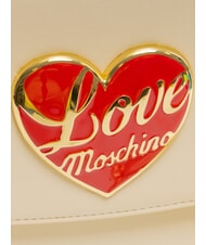 LOVE MOSCHINO LOVE HEART  Borsetta a tracolla avorio - Borse Donna - 3