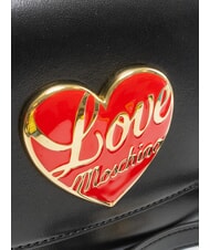 LOVE MOSCHINO LOVE HEART Borsa a mano, con tracolla Nero - Borse Donna - 3