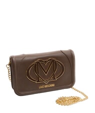 LOVE MOSCHINO LOGO Pochette con tracollina  tmoro - Borse Donna - 2