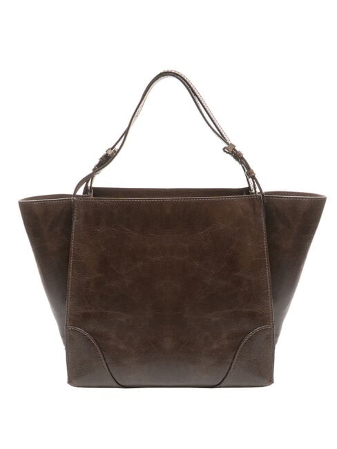 MERIDA  Borsa a mano, in pelle espresso - Borse Donna