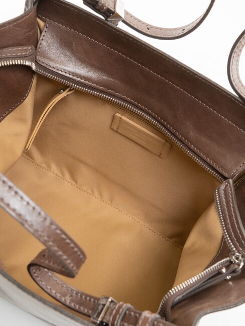 MERIDA  Borsa a mano, in pelle espresso - Borse Donna