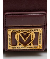 LOVE MOSCHINO SMART DAILY Pochette con catena vino - Borse Donna - 3