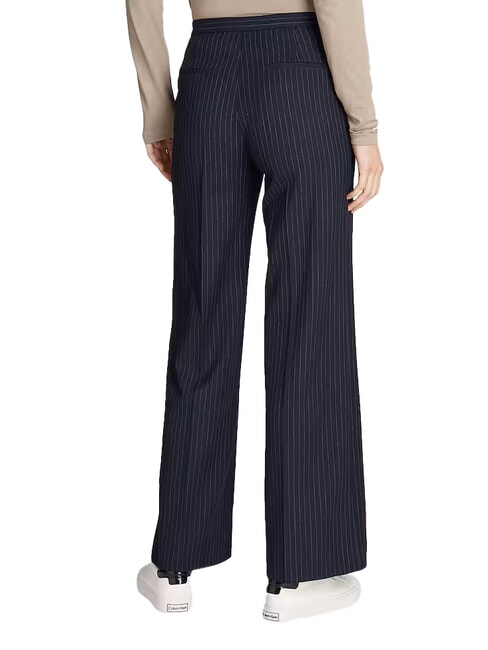 CK Pantaloni gessati a gamba larga night sky / gray morn stripe - Pantaloni Donna