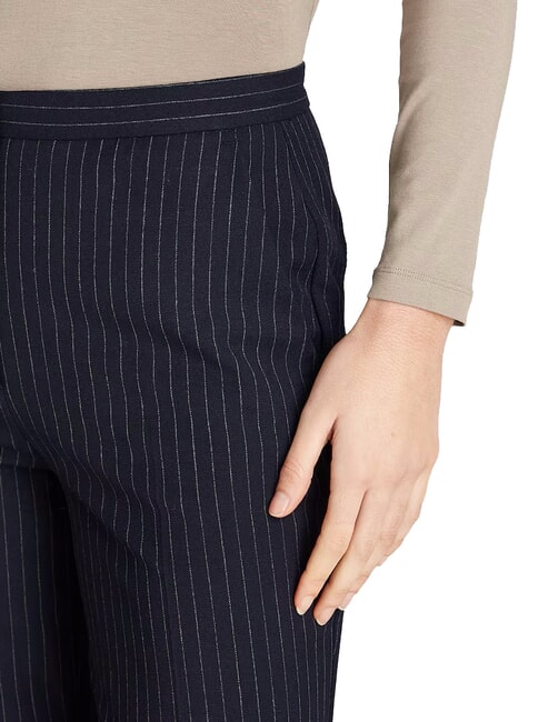 CK Pantaloni gessati a gamba larga night sky / gray morn stripe - Pantaloni Donna