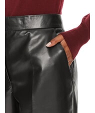 CALVIN KLEIN CK Pantaloni a vita alta con gamba larga ck black - Pantaloni Donna - 3