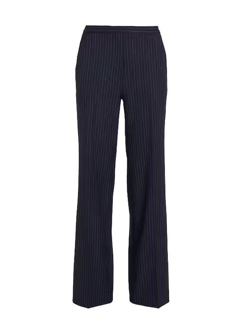 CK Pantaloni gessati a gamba larga night sky / gray morn stripe - Pantaloni Donna