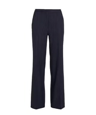 CALVIN KLEIN CK Pantaloni gessati a gamba larga night sky / gray morn stripe - Pantaloni Donna - 5