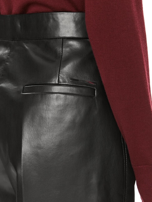 CK Pantaloni a vita alta con gamba larga ck black - Pantaloni Donna