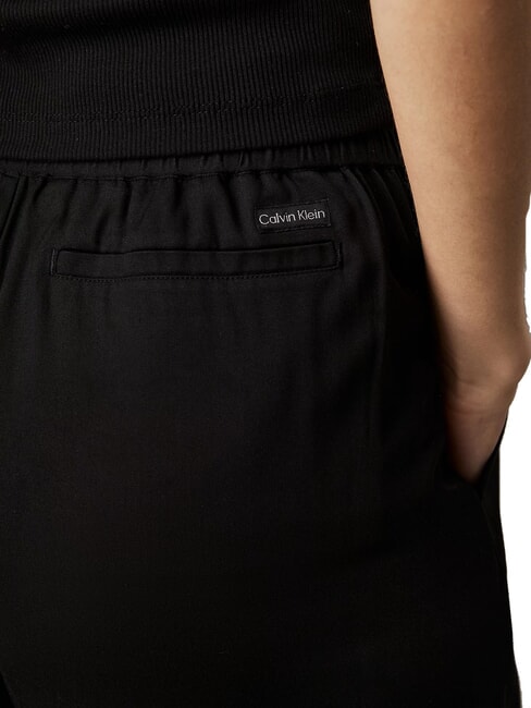 CK JEANS Pantalone morbido in viscosa ck black - Pantaloni Donna