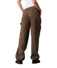 CALVIN KLEIN CK JEANS Pantaloni cargo brushed in cotone - Pantaloni Donna