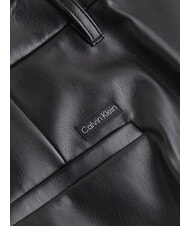 CALVIN KLEIN CK JEANS Pantaloni dritti gamba larga ck black - Pantaloni Donna - 4